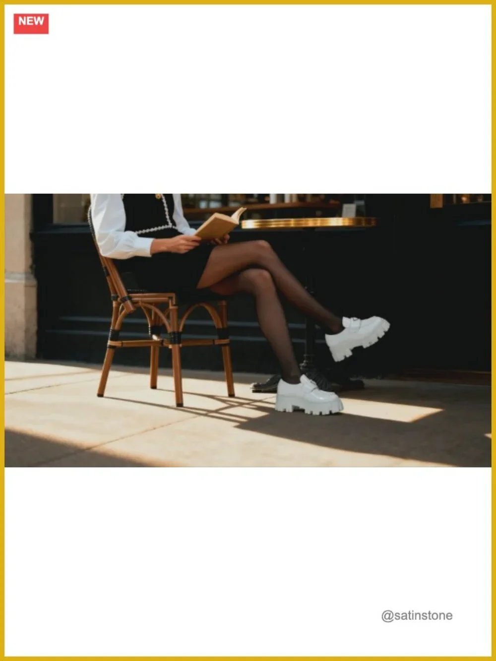 Platform Loafers for Women Chunky Sole Slip-On Patent Vegan Leather